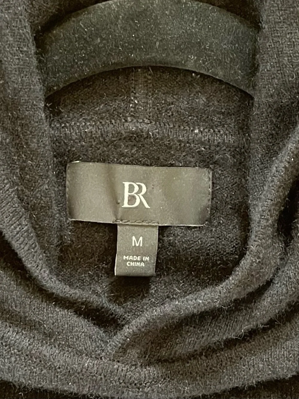 BANANA REPUBLIC Men's Cashmere Hoodie Black Hooded Sweater Classic Luxury Unisex
